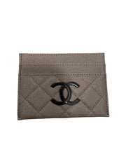 Gray Quilted Cardholder