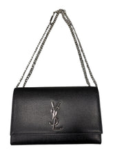 The Noir Chain Bag – Silver Hardware