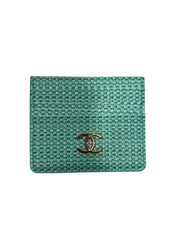 Woven Cardholder (Mint Green)