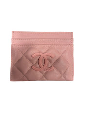 CC Quilted Cardholder (Blush Pink)