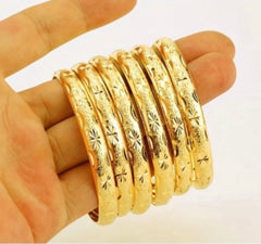 Starlight Gold Bangles (PACK OF 12)