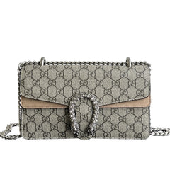 Bella Chain Shoulder Bag (Beige)