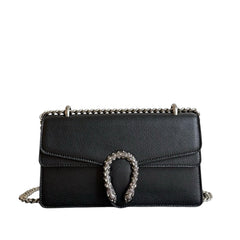 Bella Chain Shoulder Bag (Black)