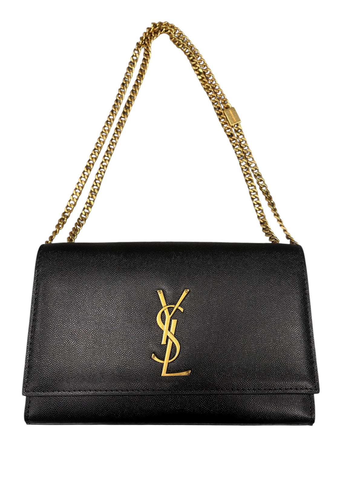 The Noir Chain Bag – Gold Hardware