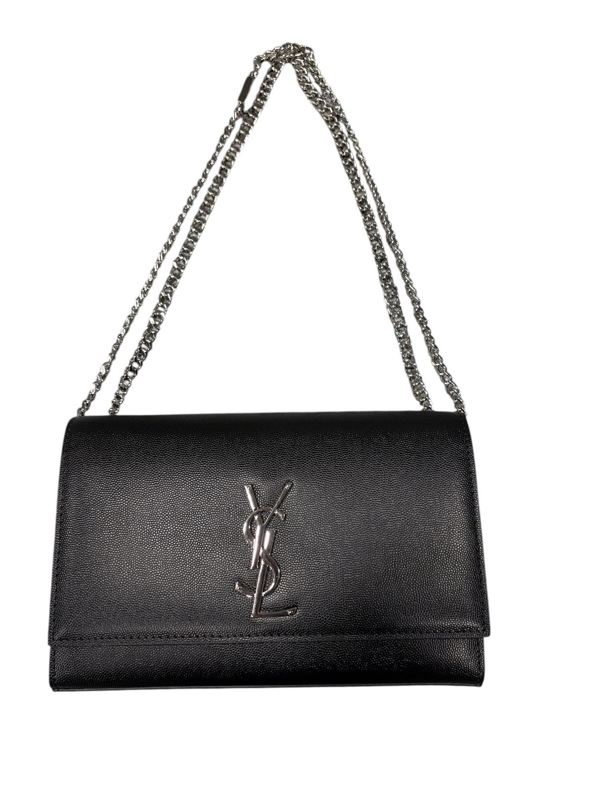 The Noir Chain Bag – Silver Hardware