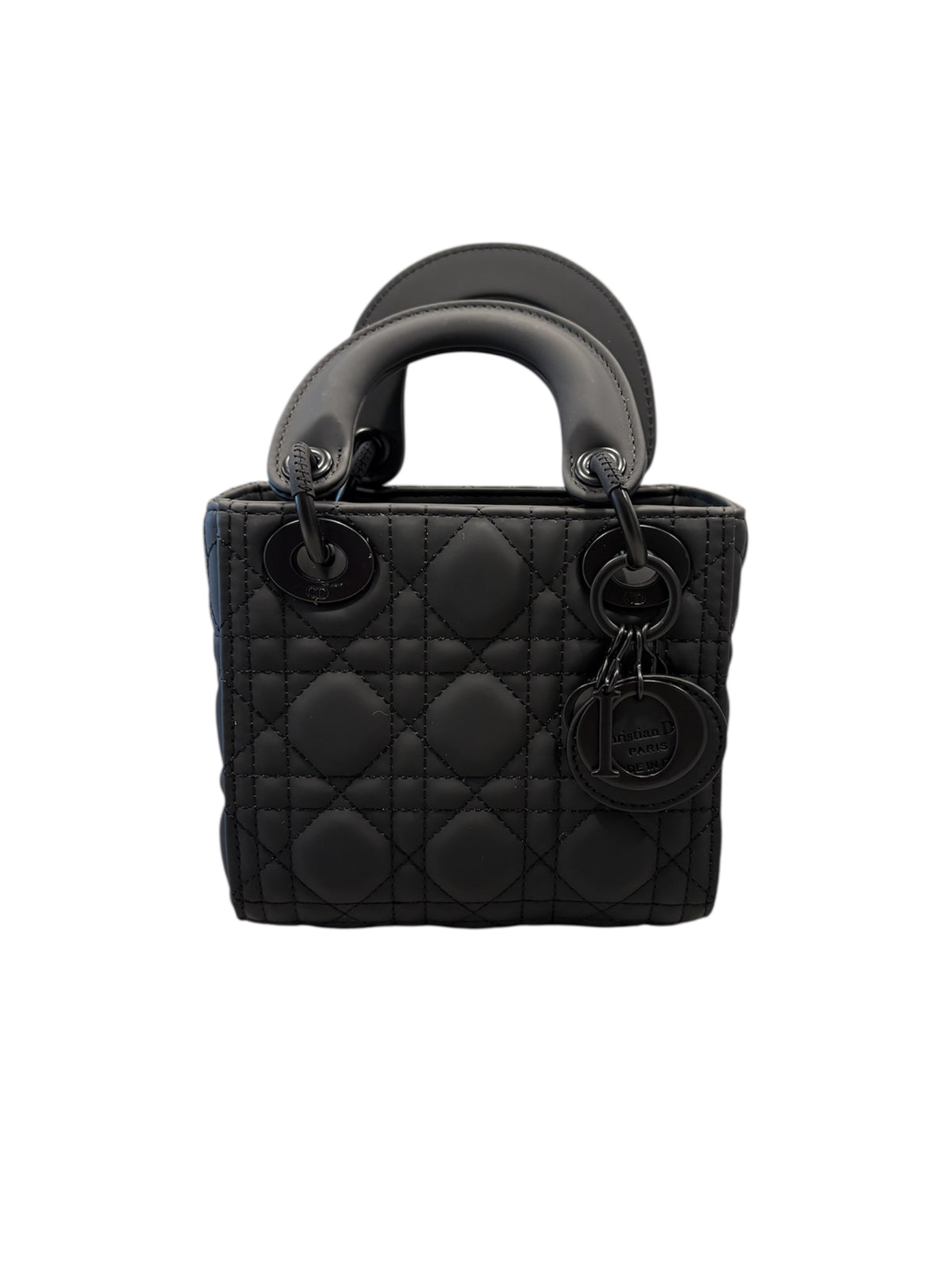 Mini Lady Charm Bag (Matte Black)
