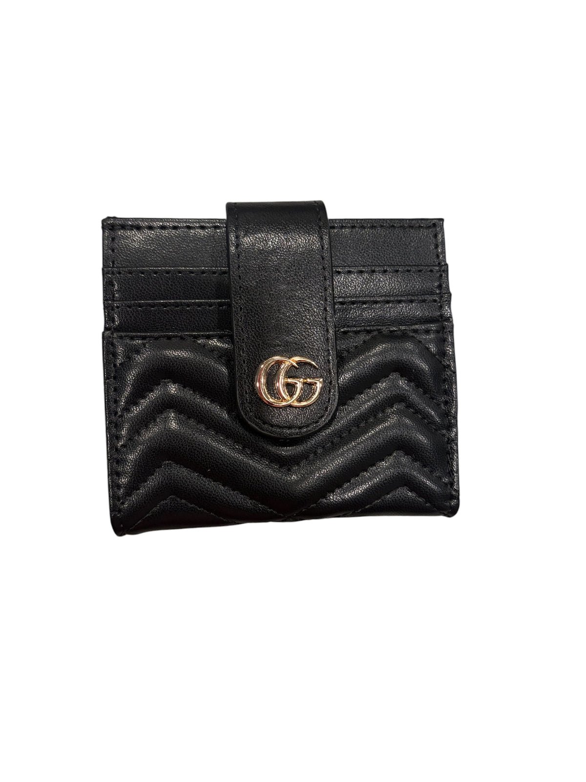 Chevron Wallet Cardholder (Black)