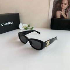 Gold Detail Black Sunglasses