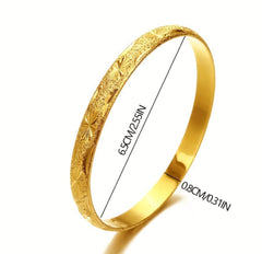 Starlight Gold Bangles (PACK OF 12)