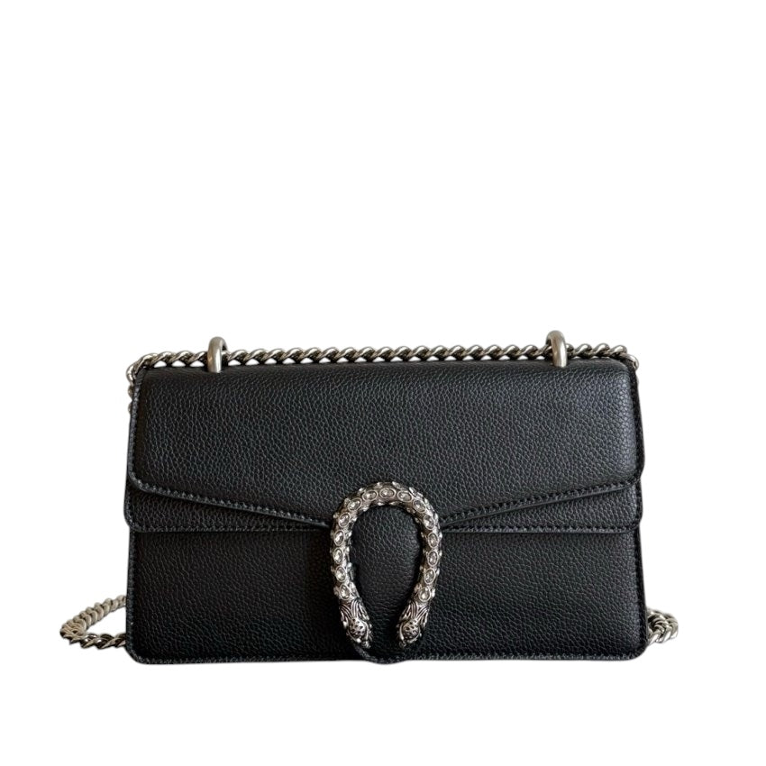Bella Chain Shoulder Bag (Black)